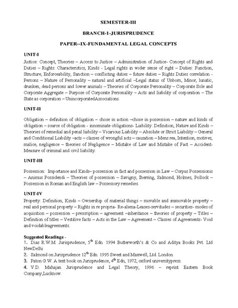 LLM DAY SF III & IV SEM new syllabus - SEMESTER-III BRANCH-1-JURISPRUDENCE PAPER-IX-FUNDAMENTAL ...