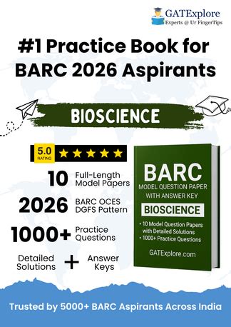 BARC Exam 2026 (OCES/DGFS) BioScience Model Question Papers with Answe ...