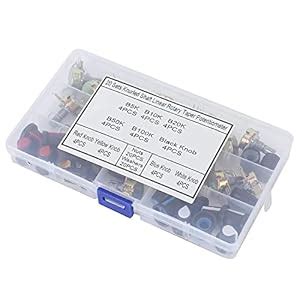 Set of 2 Adjustable Potentiometers Kit, Stable Easy Adjustment ...