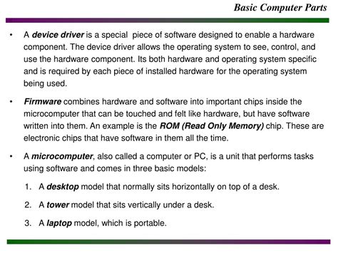 Image result for Computer Part Picture with Introdution