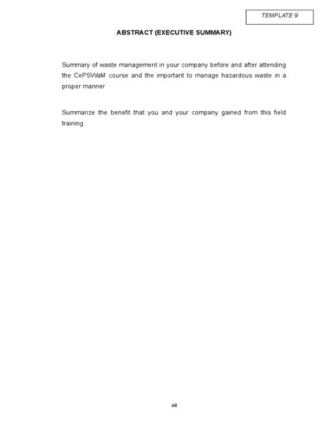 Executive Summary Abstract Example 的图像结果