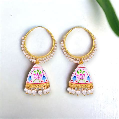 SNOW PINK RILEY JHUMKI – For Ya