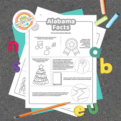 Fun Alabama Facts For Kids To Print and Learn | Kids Activities Blog