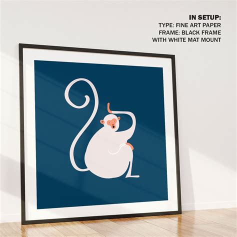 Buy Monkey Illustration Animal Painting & Art Prints Online India at ...