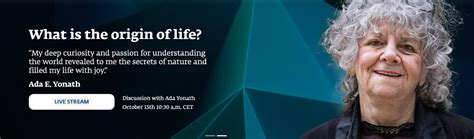 Life in pursuit of answers: In the words of Ada Yonath