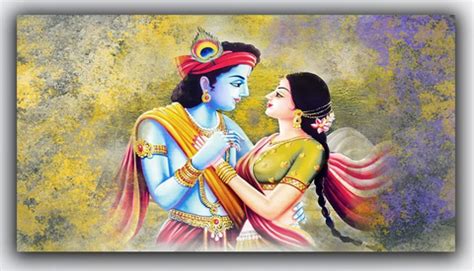 Radha Krishna Canvas Painting Wall Frame : A Beautiful Art to Buy – The ...