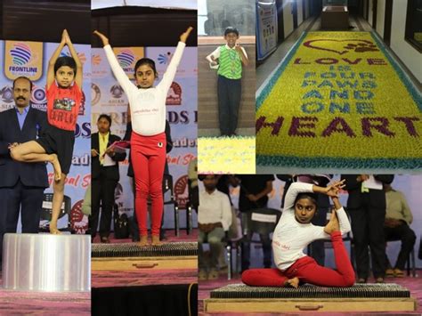 Frontline School Students Shine, Set Astonishing World Records in Yoga ...