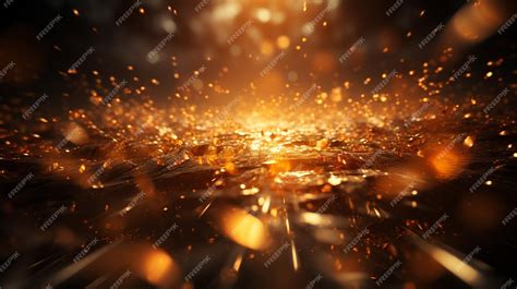 Premium Photo | Gold lights rays scene background