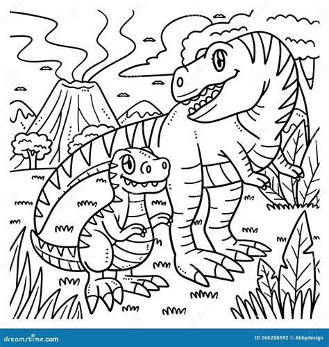 Cute Tyrannosaurus Rex Coloring Pages