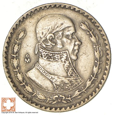 SILVER - 1958 - Mexico - 1 Peso - 15.9 Grams - World Silver Coin ...