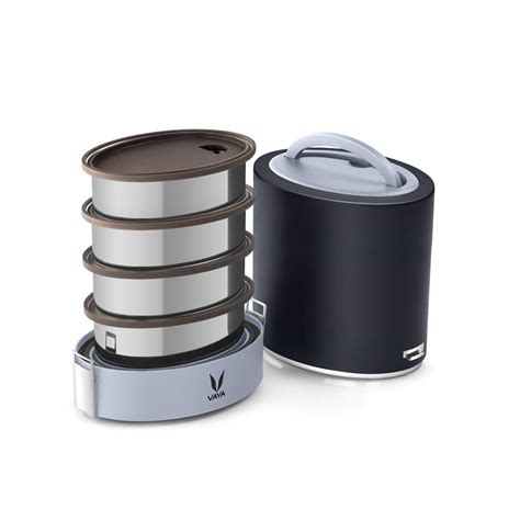 Buy VAYA TYFFYN Jumbo Lunch Box for Office for Men, with Polished ...