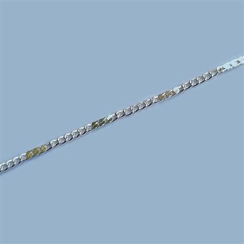 1 Meter Pkg. thin chain anti-tarnish silver plated jewelry making loos ...