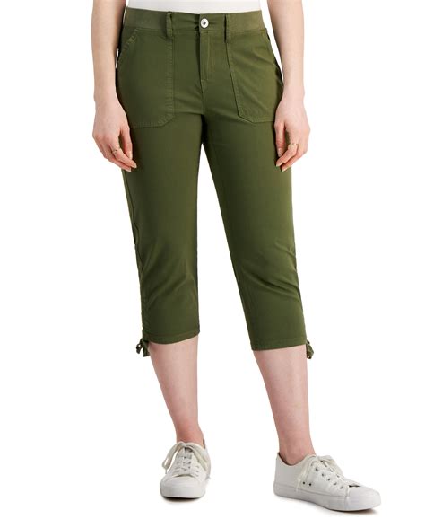 Style & Co Petite Utility Capri Pants Blue 4P - Walmart.com