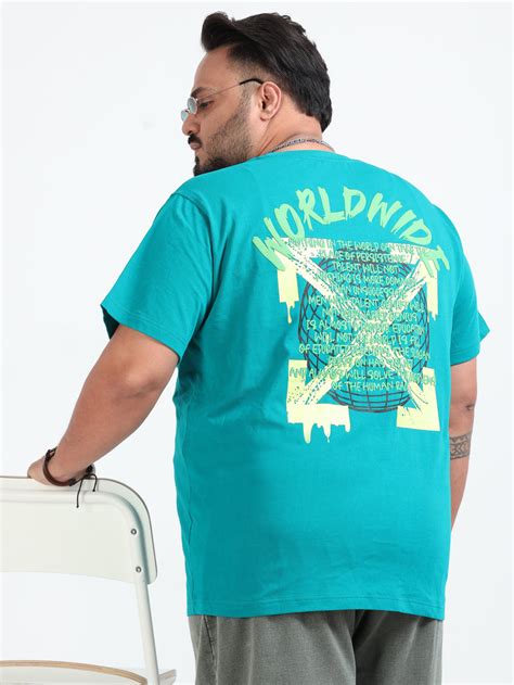 World Wide Plus Size T- Shirt - D.Green - PSTS-2327