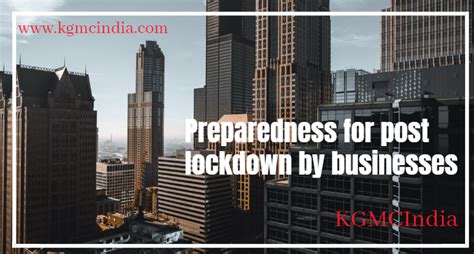 Preparedness for post lock-down uncertainty to overcome the financial ...