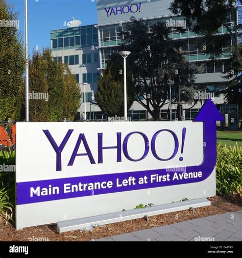 Yahoo Corporate Offices and Headquarters in Sunnyvale, California USA Stock Photo - Alamy
