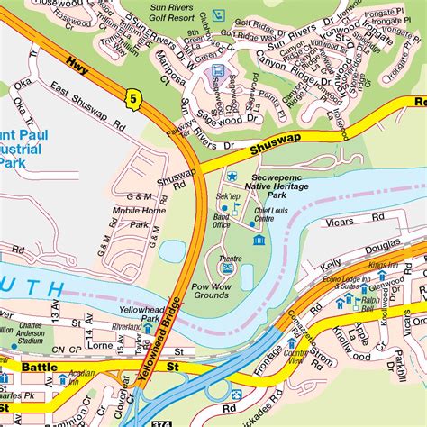 Kamloops, BC map by Mapmobility Corp. - Avenza Maps | Avenza Maps