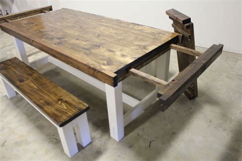 expandable leaf farmhouse table from James+James www.carpenterjames.com ...