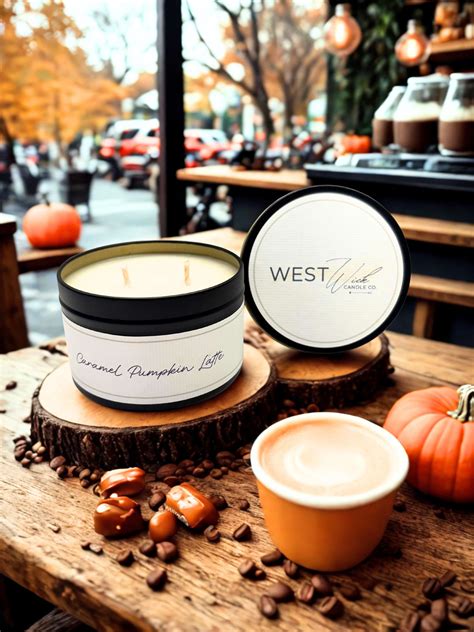 Caramel Pumpkin Latte -Black Luxe Candle – West Wick Candle Co.