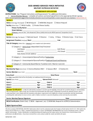 Fillable Online DOD MWR Armed Services YMCA Military Outreach ...