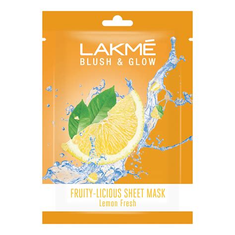 Buy Lakme Blush & Glow Lemon Fresh Sheet Mask 25 ml | 19 Minutes ...