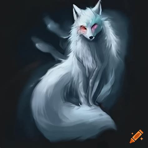 A mythical creature, nine-tailed fox spirit