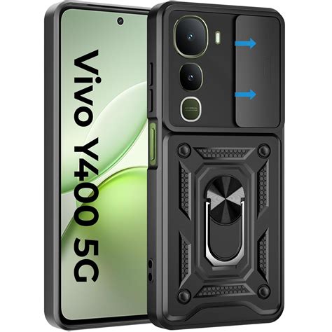 A rtistque Armor Bumper Back Case Cover for Vivo Y400 5G | Stylish Ring ...