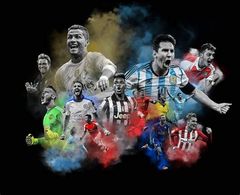 Download 4k Football Various Players Wallpaper | Wallpapers.com