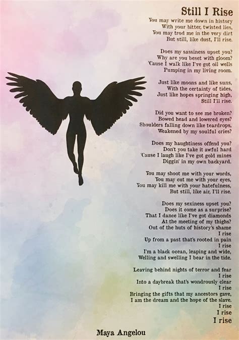 Maya Angelou Poems Still I Rise