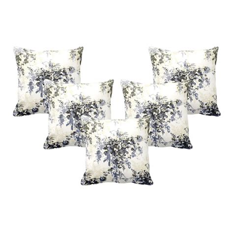 Buy TheYaYaCafe Canvas Cotton 180 TC Cushion Cover, 24 x 24 Inch, White ...