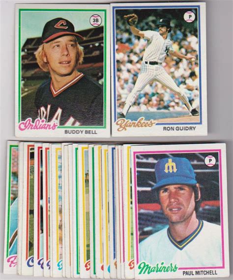 At Auction: 25 Different 1978 Topps Baseball Cards w/ Ron Guidry + More