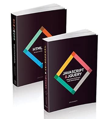WEB DESIGN WITH HTML CSS JAVASCRIPT AND JQUERY SET OF 2 BOOKS : Duckett ...