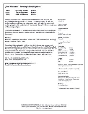 Jim Rickards Strategic Intelligence Pdf - Fill Online, Printable ...