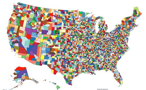 Image result for County Map Color