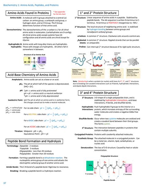 SOLUTION: Mcat review sheets biochem - Studypool