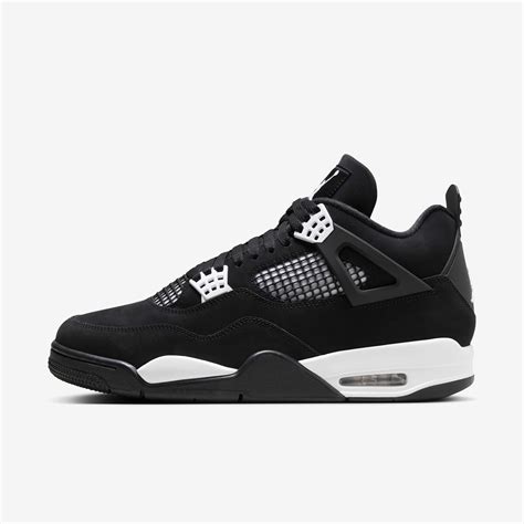 Buy Air Jordan 4 Retro 'Fear' Men's Shoes - Black/Black/White | Nike ...