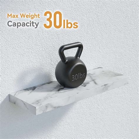 Boswillon Wall Mounted Floating Shelves, 4 Sets Modern Wall Shelves for ...