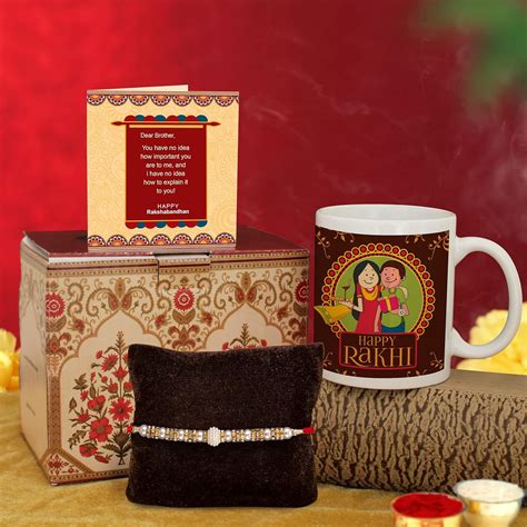 TIED RIBBONS Rakhi Gifts for Brother - Premium Rakhi with Coffee Mug ...