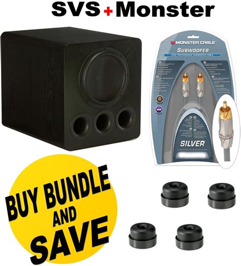 Buy SVS PB12 Plus 12-inch 800 Watt Powered Subwoofer (Black Oak) + SVS ...