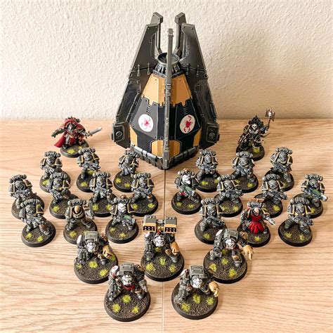 Warhammer 40k Space Marines - Painted Red Scorpions Army - BoxedUp (294 ...