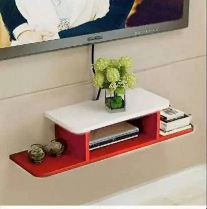 RESHUZ Wall TV Set up Box TV Entertainment Unit MDF Wall Shelf ...
