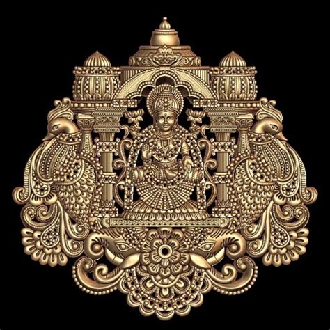 Dhanalaxmi 3D Model STL - Divine Prosperity in 3D