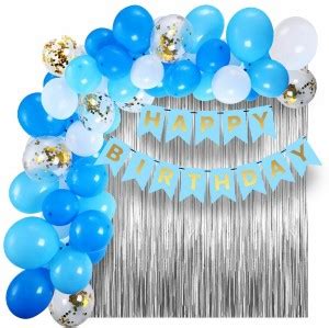 PopTheParty Happy Birthday Banner Kit Light Blue Price in India - Buy ...