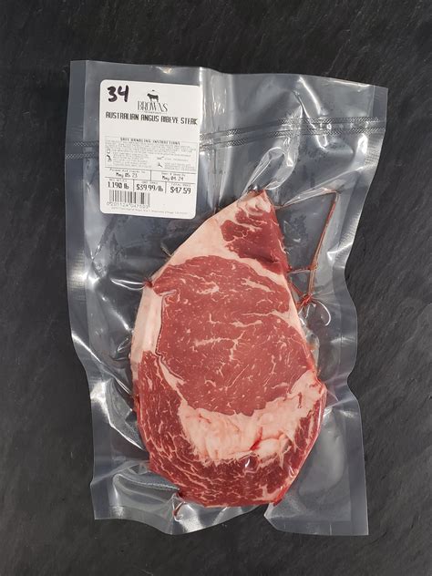 AUSTRALIAN ANGUS RIBEYE STEAK #34 - Brown's Top Shelf Meats