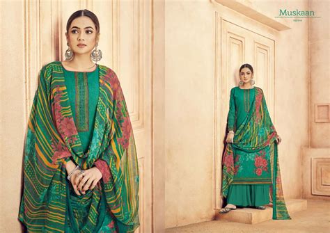 Romani Muskaan Catalog Designer Wear Cambric Cotton Dress Materials