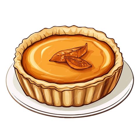 Watercolor cartoon vector illustration of tasteful thanksgiving pumpkin ...