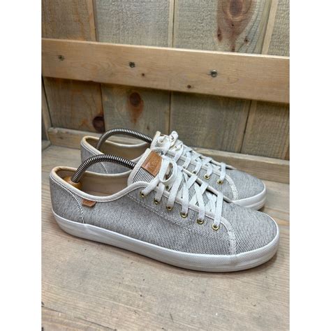 Keds Womens Champion Striped Canvas Sneakers Size 9.5 - Gem