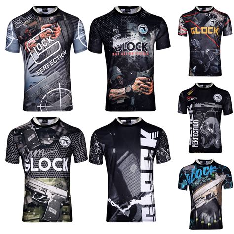 Glock T-Shirt Printed Team Glock Jersey New Design Full Sublimation ...