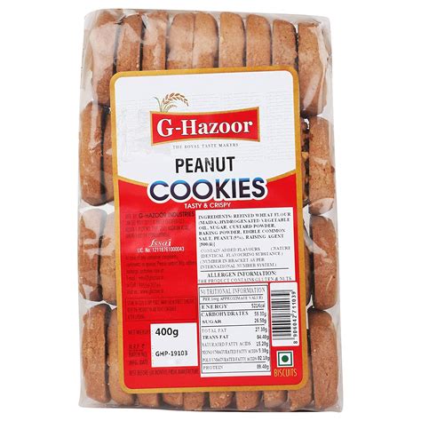 Fresh Produce G Hazoor Daily Cookies - Peanut, 400 grams : Amazon.in ...