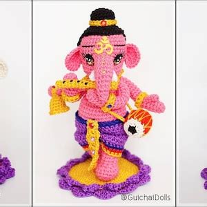 Buy Crochet Doll Pattern Ganesha Kid guichai Dolls Pattern, Amigurumi ...